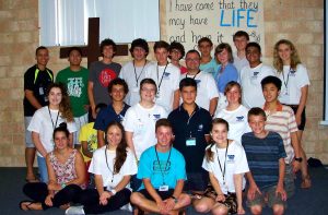 Participants at the Bunbury diocesan youth retreat. The three-day event aimed at introducing young peope to a deeper personal relationship with Christ.