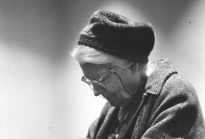 Dorothy Day, co-founder of the Catholic Worker Movement, is pictured in prayer at a church in New York in 1970. PHOTO: CNS/ © Bob Fitc