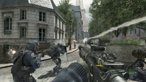 A scene from best selling first person shooter game Call of Duty 3. Some have blamed such games for real world killings involving firearms. PHOTO: CNS