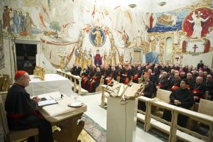 Cardinal Gianfranco Ravasi, president of the Pontifical Council for Culture, addresses members of the Roman Curia during the closing day of a spiritual retreat on Feb. 23 with Pope Benedict XVI at the Vatican. PHOTO: CNS/L'Osservatore Romano via Reuters Cardinal Gianfranco Ravasi, president of the Pontifical Council for Culture, addresses members of the Roman Curia during the closing day of a spiritual retreat on Feb. 23 with Pope Benedict XVI at the Vatican. PHOTO: CNS/L'Osservatore Romano via Reuters