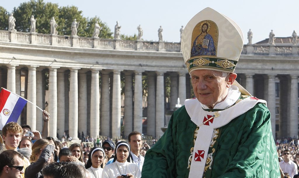File photo of Pope Benedict XVI arriving to celebrate opening Mass of ...