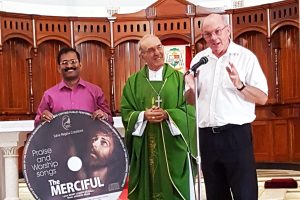 The promotional poster for the audio album, which was produced by Geraldton’s St Francis Xavier Cathedral parishioner, Benny Joseph. Photo: Supplied
