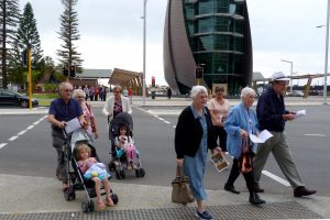 On Saturday, 9 April 2016, a large crowd of Sisters of Mercy and their colleagues undertook a pilgrimage in Perth to celebrate the historic arrival of the Sisters of Mercy 170 years ago. Photo: Supplied