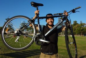 Frenchman Bruno Cordier, above, will cycle across Australia in the New Year to raise funds to combat preventable maternal death. Frenchman Bruno Cordier, above, will cycle across Australia in the New Year to raise funds to combat preventable maternal death.