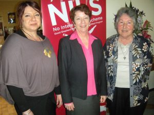 Kathy Kroes, Bronwen Griffiths, Sr Geraldine Mitchell at launch of the NILS scheme at the Good Shepher Centre in Leederville. Kathy Kroes, Bronwen Griffiths, Sr Geraldine Mitchell at launch of the NILS scheme at the Good Shepher Centre in Leederville.
