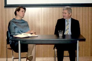 Archbishop Timothy Costello, centre, with Centacare Employment & Training Executive Director, Lee-Anne Phillips, left and Board Chairperson, Gwen Wood, at the opening of the new city-based training centre on Tuesday, 25 August. PHOTO: Marco Ceccarelli
