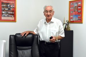 Father Michael Gatt is celebrating 25 years of his telephone helpline (Gattline), which was set up in 1991 to offer support to people experiencing loneliness, stress and other problems during the festive period. Since 2015, he has extended the service so that it is open all year round. Photo: Caroline Smith Father Michael Gatt is celebrating 25 years of his telephone helpline (Gattline), which was set up in 1991 to offer support to people experiencing loneliness, stress and other problems during the festive period. Since 2015, he has extended the service so that it is open all year round. Photo: Caroline Smith