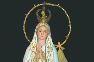 Margaret Neesham married at Our Lady of Fatima parish in 1942, she had a statue of Our Lady in her bedroom and every May she would bring the statue down and put it in the back room and would pray the rosary. Margaret Neesham married at Our Lady of Fatima parish in 1942, she had a statue of Our Lady in her bedroom and every May she would bring the statue down and put it in the back room and would pray the rosary.