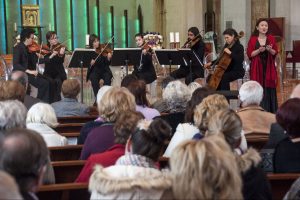 ‘A Pageant of Hymns’, the second in a series of three concerts held at St Mary’s this year, featured glorious solos by Yann Kee (soprano), Joshua Adams (tenor/baritone), Alexander Platts (Bass) and a selection of treble choristers, supported by the harmonious voices of the St Mary’s Cathedral Choir. PHOTO: Mat De Sousa