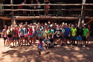 WA Young Salesians Camp attendees celebrate breaking a record for the annual event. Photo: Supplied