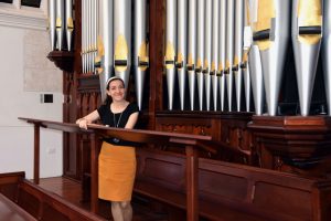 Eight years after becoming Director of Cathedral Music at St Mary’s Cathedral in Perth, Jacinta Jakovcevic has been honoured with another role: being named a member of the National Liturgical Music Board. Photo: Caroline Smith