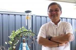 Fr Vinh Dong with Fr Dan Foley during his appointment in Good Shepherd parish, Lockridge. Photo: Sourced