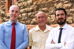 Recently appointed Director of the Centre for Faith Enrichment, Marco Ceccarelli; Director of The Shopfront, Damian Walsh and Director of Archives, Odhran O’Brien. Photo: Daniele Foti-Cuzzola