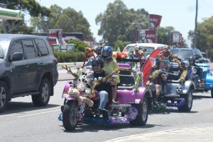 Motorcyclists covered their bikes in tinsel and Christmas decorations for the Mandurah Motorcycle Charity Ride on December 14. PHOTO: MATTHEW BIDDLE