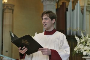Former St Mary’s Cathedral cantor Daniel Mullaney is now in England studying music but his voice has been captured in a new recording.