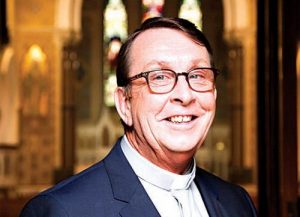 Father Ray Kelly, a Catholic priest for 25 years, was made famous on Youtube when he decided to surprise a wedding couple with his tailored rendition of Leonard Cohen’s Hallelujah. PHOTO: Supplied