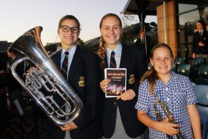 Students from Kolbe Catholic College hosted their annual Carols on the Avenue on 8 December, inviting attendees to enjoy a range of food and music. Photo: Supplied