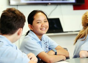 Students at St Joseph’s School in Southern Cross are taking advantage of technology to connect via videoconference with Chinese teachers in Beijing, and learn about Chinese culture and the Mandarin language. Photo: Supplied Students at St Joseph’s School in Southern Cross are taking advantage of technology to connect via videoconference with Chinese teachers in Beijing, and learn about Chinese culture and the Mandarin language. Photo: Supplied