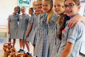 Corpus Christi College students demonstrated their altruism and attentiveness to the meaning of Christmas by giving the gift of their hand made and decorated teddy bears to unwell children at St John of God Murdoch Hospital. Photo: Supplied
