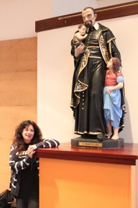 St Vincent’s restorer, Monica Podesta, enjoys the fruits of her labour at St Vincent’s Kwinana. St Vincent’s restorer, Monica Podesta, enjoys the fruits of her labour at St Vincent’s Kwinana.