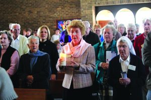 Sisters of Our Lady of the Missions visit a former ministry ground at Our Lady of Lourdes, Rockingham. PHOTO: Leanne joyce