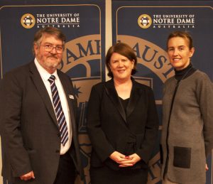 Australia’s most successful female theology export, Prof Tracey Rowland, credits her flourishing career to a Mercy Sister who threatened to haunt her beyond the grave. Photo: Jamie O’Brien