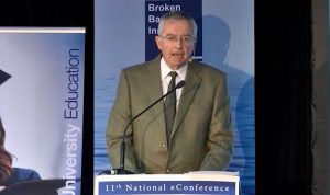 Emeritus Professor Terry Lovat discussed the benefits of the mediaeval period of La Convivencia – a time during which Muslims, Christians and Jews lived in relative peace in the Al-Andalus part of Spain. PHOTO: Supplied