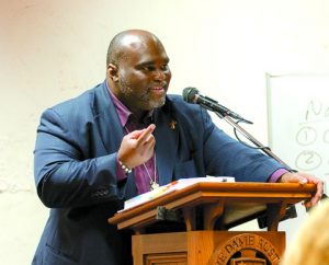 Deacon Harold Burke-Sivers of EWTN fame spoke to hundreds at the Univeristy of Notre Dame in Fremantle on October 15 during his Perth visit. PHOTO: M Connelly