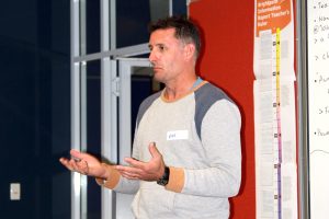 Aussie cricketing great, Mike Hussey, has last week visited St Benedict’s Catholic Primary School where he addressed 45 dads at the inaugural gathering of The MOB - The Men of Benedict’s - a local offshoot of the Fathering Project which seeks to encourage fathers to become Champion Dads. Photo: James Parker