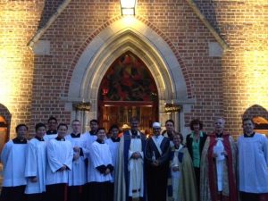 The multi-faith candlelit vigil included prayers from the Buddhist, Jain, Hindu and Baha'i communities and Psalm 23 was sung in Hebrew by Rabbi Freilich. PHOTO: Supplied