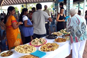 After mass, attendees enjoyed a morning tea to celebrate the 80th anniversary at the east Victoria Park church. Photo: Supplied.