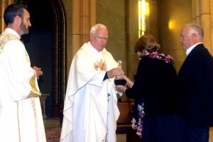 Fr Vincent Conroy at St Michael the Archangel Chapel, where he celebrated his 50th anniversary of ordination. Photo: Caroline Smith. Fr Vincent Conroy at St Michael the Archangel Chapel, where he celebrated his 50th anniversary of ordination. Photo: Caroline Smith.