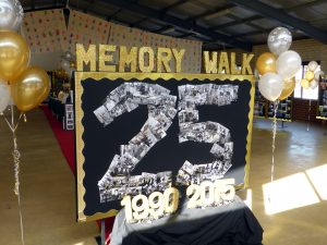 The undercover area at Mater Christi Primary School Yangebup was last month transformed into a journey over the years, where guests were able to catch a glimpse of special times and people throughout the school’s history. Photo: Supplied.