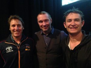 Perth last weekend became the meeting place for Adelaide Crows’ Chaplain Mark Purser, Warren Evans and West Coast Eagles Chaplain Paul Morrison, serving in the world as chaplains at a pivotal time in AFL history. PHOTO: Supplied Perth last weekend became the meeting place for Adelaide Crows’ Chaplain Mark Purser, Warren Evans and West Coast Eagles Chaplain Paul Morrison, serving in the world as chaplains at a pivotal time in AFL history. PHOTO: Supplied