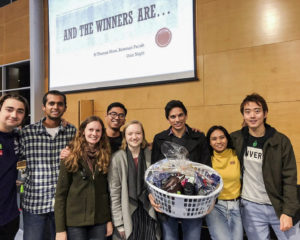 All smiles from the winning team of Bateman Parish’s quiz night, which was held at Corpus Christi College on 13 July. Photo: Supplied.