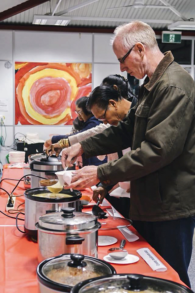 Bentley parishioners showed their support for Santa Clara Youth Ministry by enjoying its soup night and raffle on 8 June. Photo: Philemon Matthew Kho.