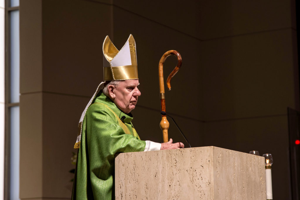 Bunbury Bishop Gerard Holohan celebrated the opening mass for the Catholic Women’s League (CWL) Biennial conference at St Patrick’s Cathedral on 9 September. Photo: Feby Plando.