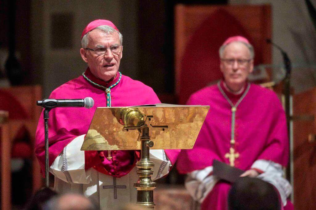 Perth Archbishop Timothy Costelloe SDB last week launched his Christmas Appeal for LifeLink 2019, emphasising to those present the importance of ‘putting flesh on the bones of what we say as Christians.’ Photo: Ron Tan.