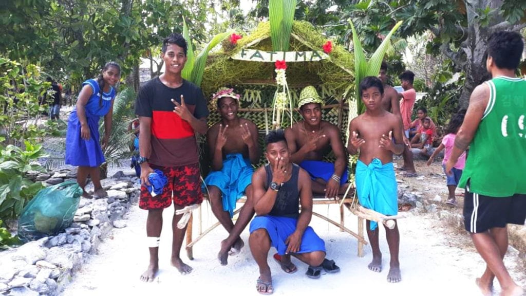 Some of the Kiribati youths.