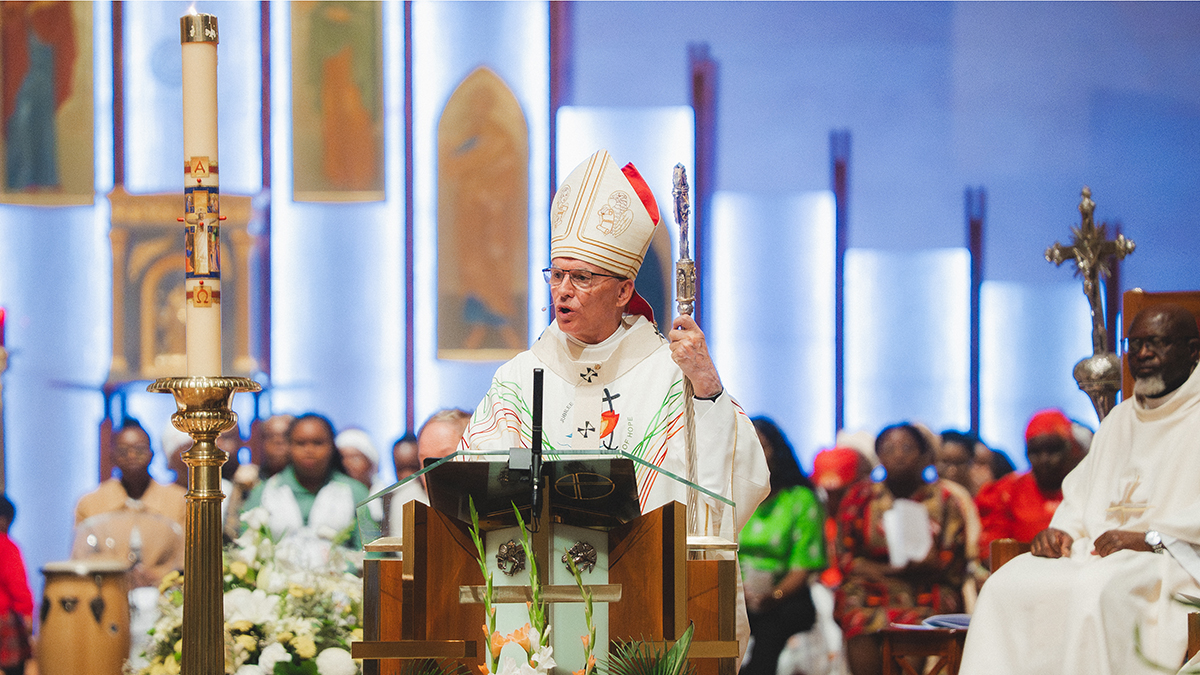 We don't just want to be a country that tolerates people from other places; we want to be a country that strives to respect and value everybody who comes to this country, Archbishop Costelloe said. Photo: Andrea Bernardino/Archdiocese of Perth.