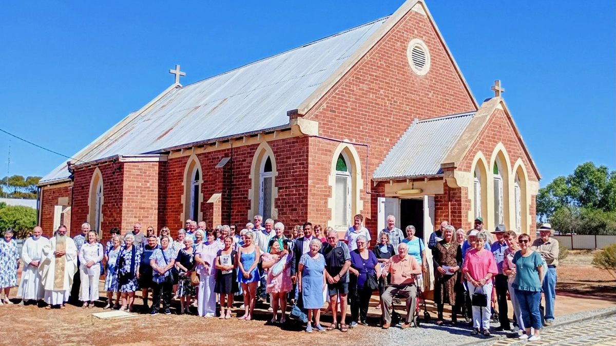 The centenary of St Joseph’s Catholic Church, Trayning was celebrated on Sunday 12 April. Photo: Supplied.