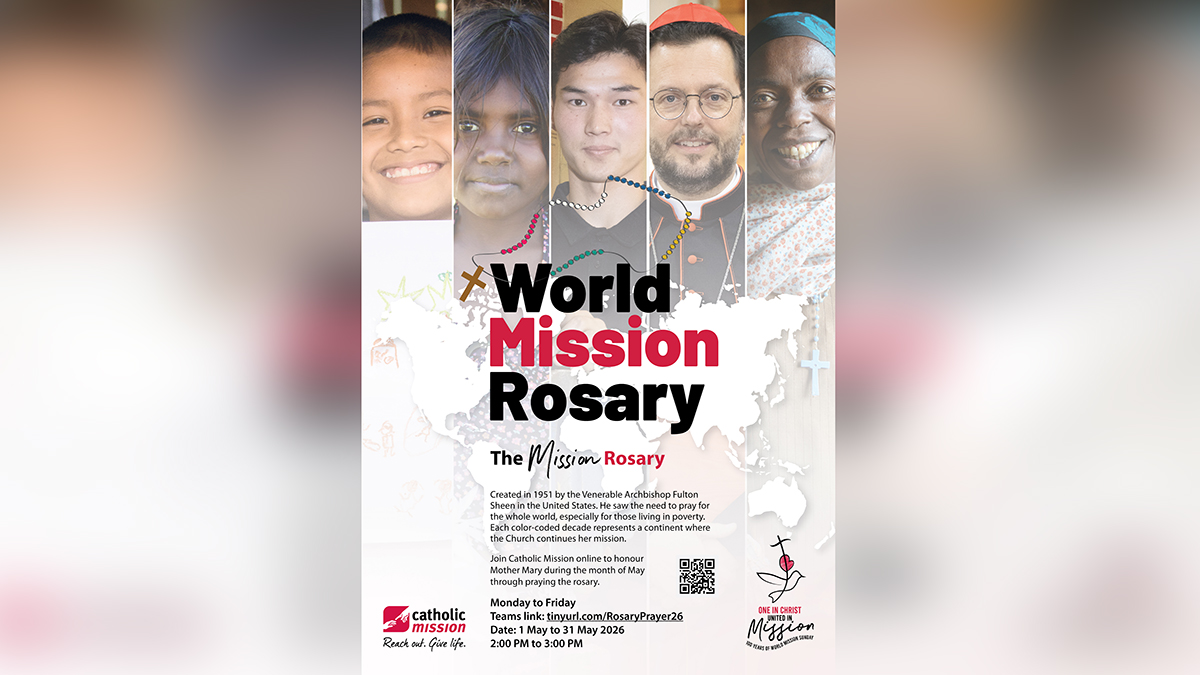 Representing each continent with its five colour-coded decades, Catholic Mission said the World Mission Rosary is a reminder of the work we all do in our day-to-day lives in our own mission journeys. Image: Catholic Mission.