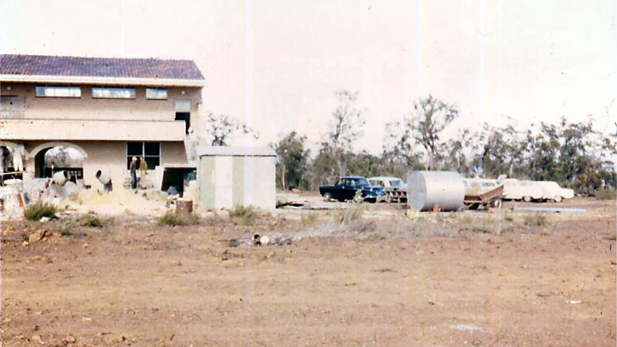The first college building under construction, 1966. Photo: Mazenod College.