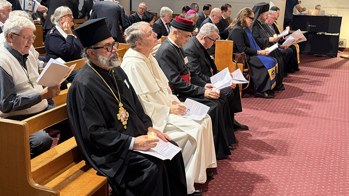 The historic ecumenical worship service was attended by representatives of more than a dozen Christian denominations. Photo: Paul Osborne/Australian Catholic Bishops Conference.