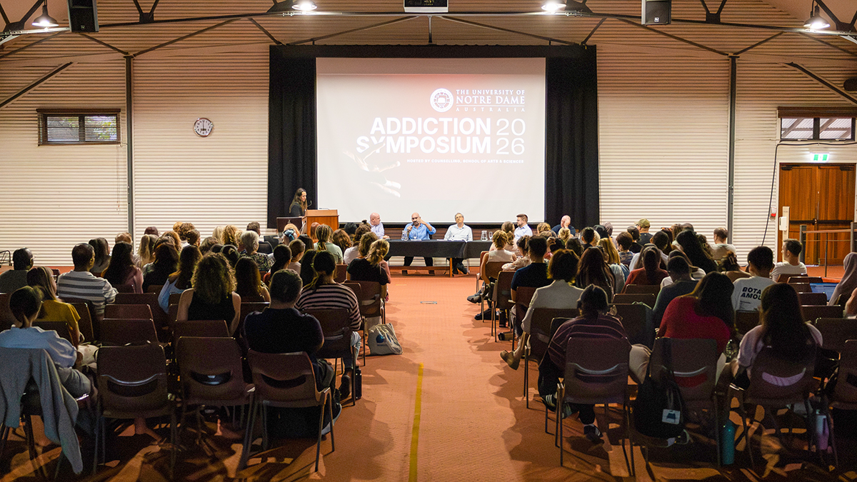 The Addiction Symposium was created as a way of contributing meaningfully to the public conversation around addiction and mental health. Photo: UNDA.