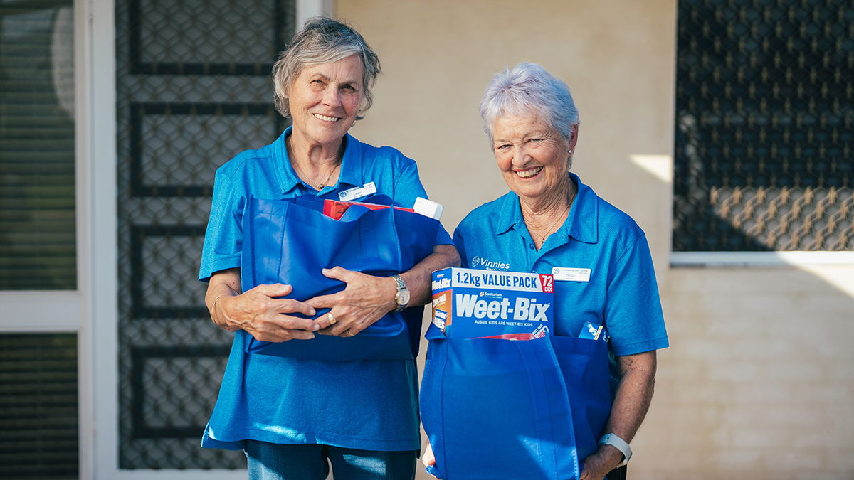 Just two hours a week can mean a shared meal, a meaningful conversation, or a turning point for someone doing it tough. Photo: St Vincent de Paul Society.