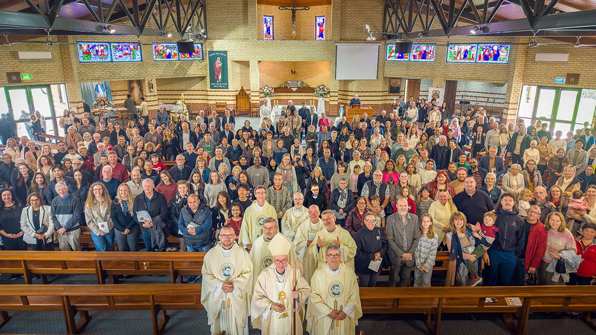 More than 200 parishioners and friends past and present gathered in celebration. Photo: Michelle Tan.