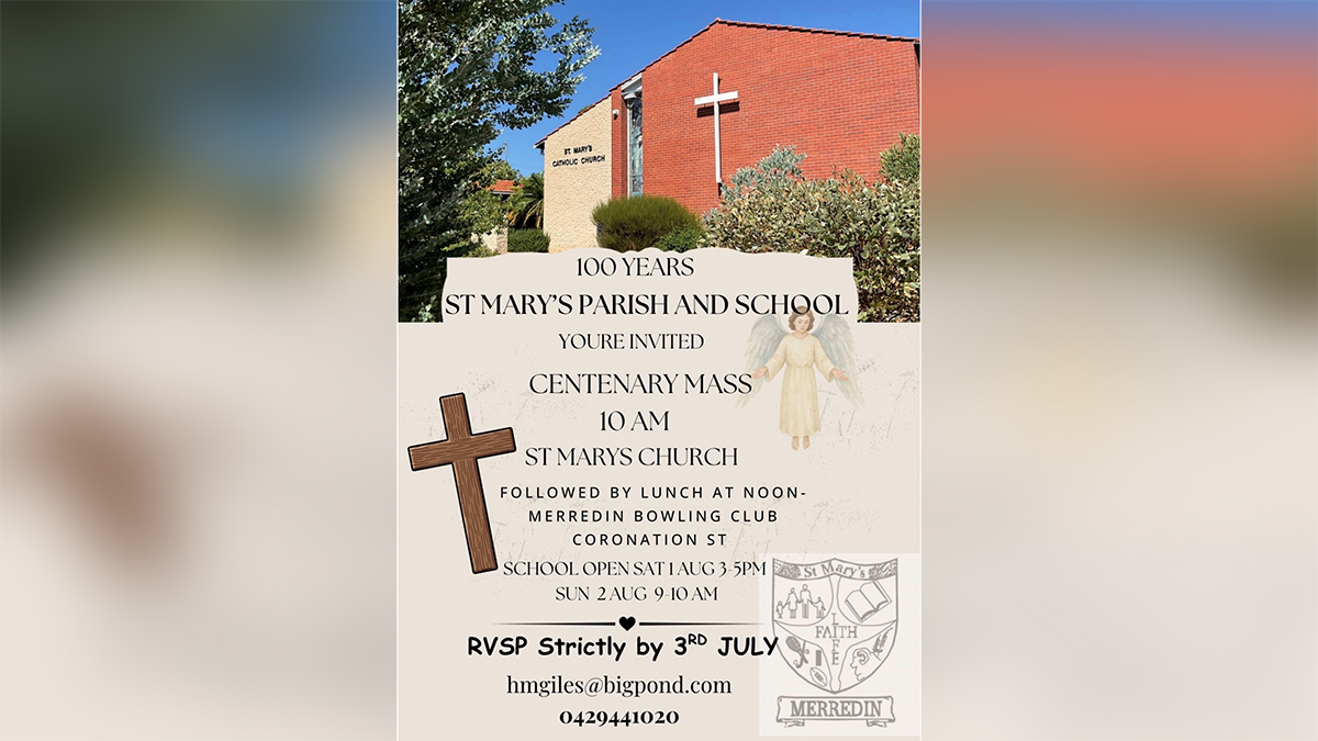 St Mary’s Merredin will celebrate its centenary over the weekend Saturday 1 August and Sunday 2 August. Image: Supplied.