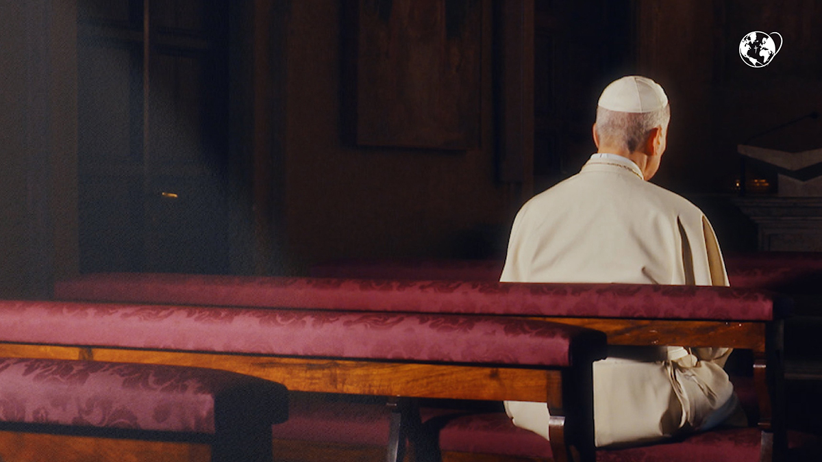 Pope Leo XIV prays for respect for human life as his July 2026 prayer intention in this screenshot from a "Pray with the Pope" video released by the Pope's Worldwide Prayer Network on 2 July. Photo: OSV News/Pope's Worldwide Prayer Network.
