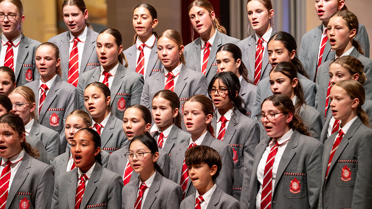 Students perform at the 2026 Spirit of the Arts Festival at St Mary’s Cathedral. Every family at Catholic Education Western Australia’s 149 Catholic schools now has a new resource that highlights an important issue – which is that when the adults in a school community work together respectfully, children feel safe, supported, and ready to thrive. Photo: Eric Odong/Archdiocese of Perth.